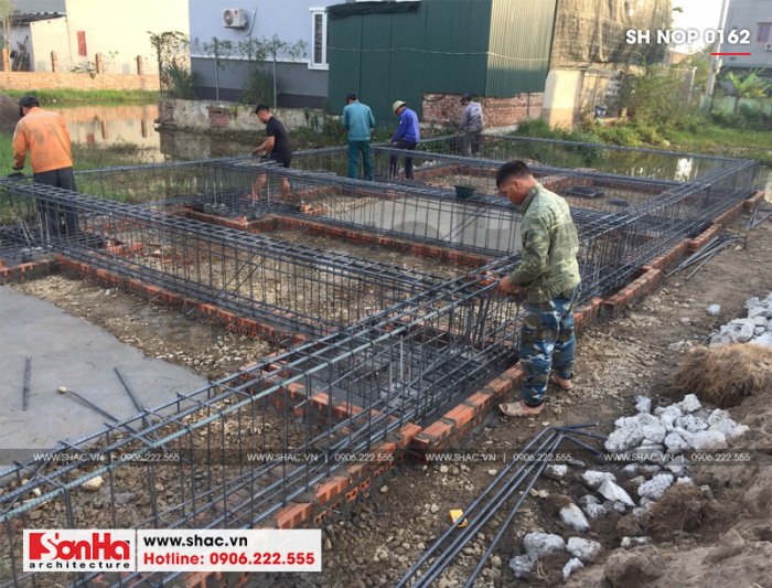 2 Ảnh thực tế thi công nhà phố cổ điển tại ninh bình sh nop 0162