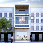 2 Mẫu kiến trúc mặt tiền nhà phố hiện đại đẹp tại hải phòng sh nod 0184