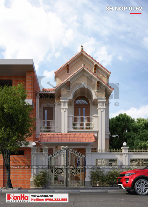 2 Mẫu kiến trúc nhà phố tân cổ điển tại ninh bình sh nop 0162
