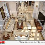 2 Thiết kế nội thất phòng khách biệt thự tân cổ điển khu đô thị vinhomes hải phòng