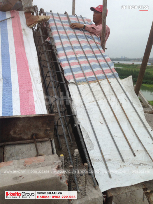 3 Ảnh thi công nhà ống tân cổ điển kiểu pháp tại ninh bình sh nop 0162