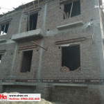 3 Ảnh thực tế thi công biệt thự lâu đài xa hoa tại hải dương sh btld 0034