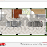 3 Mặt bằng công năng tầng 1 nhà ống pháp đẹp tại quảng ninh sh nop 0161