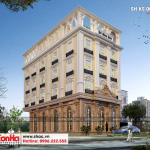 3 Thiết kế kiến trúc mặt sau khách sạn 3 sao tại hải  phòng sh ks 0056