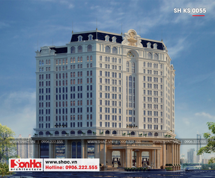 Các mẫu thiết kế khách sạn tiêu chuẩn 5 sao 2000m2 tại Quảng Ninh - SH KS 0055 33 Khách sạn 5 sao tại Việt Nam