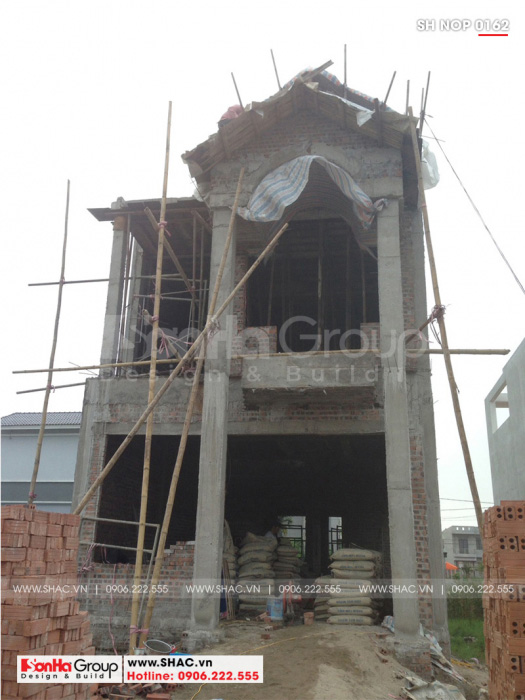 4 Ảnh thực tế nhà ống tân cổ điển diện tích 6x20m tại ninh bình sh nop 0162