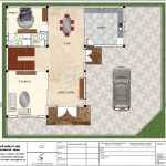 Bản vẽ mặt bằng công năng tầng 1 biệt thự BTD 0063