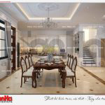 4 Thiết kế nội thất phòng ăn biệt thự tân cổ điển khu đô thị vinhomes hải phòng