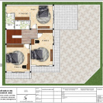 Bản vẽ mặt bằng công năng tầng 2 biệt thự BTD 0063