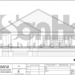 5 Mặt đứng biệt thự mái thái 1 tầng tại quảng ninh sh btp 0119