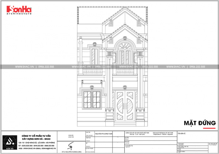 7 Mặt đứng nhà phố tân cổ điển tại ninh bình sh nop 0162