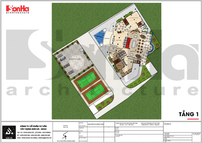 9 Mặt bằng công năng tầng 1 khách sạn 5 sao tại hạ long sh ks 0055