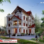 1 Mẫu thiết kế biệt thự sân vườn kiến trúc pháp đẹp tại hưng yên sh btp 0122