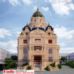 1 Mẫu thiết kế lâu đài cổ điển 4 tầng tại sài gòn sh btld 0037