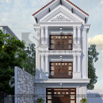 1 Thiết kế nhà ống kiến trúc pháp 3 tầng tại hải phòng sh nop 0167