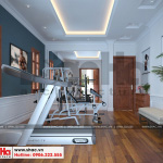 14 Mẫu nội thất phòng thể thao nhà ống pháp 4 tầng tại nam định sh nop 0164