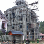 2 Ảnh thực tế thi công biệt thự lâu đài 4 tầng tại lạng sơn sh btld 0036