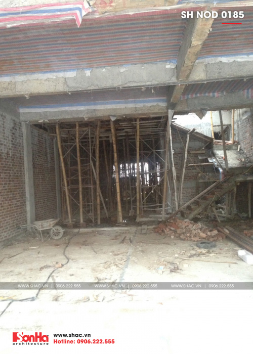 2 Ảnh thực tế thi công nhà ống hiện đại đẹp tại hà nam sh nod 0185