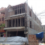 2 Ảnh thực tế thi công nhà ống hiện đại mặt tiền 8m tại hà nam sh nod 0185