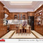 2 Mẫu nội thất phòng bếp biệt thự tân cổ điển khu đô thị vinhomes hải phòng