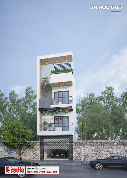 2 Mẫu thiết kế nhà ống hiện đại đẹp tại hải phòng sh nod 0187