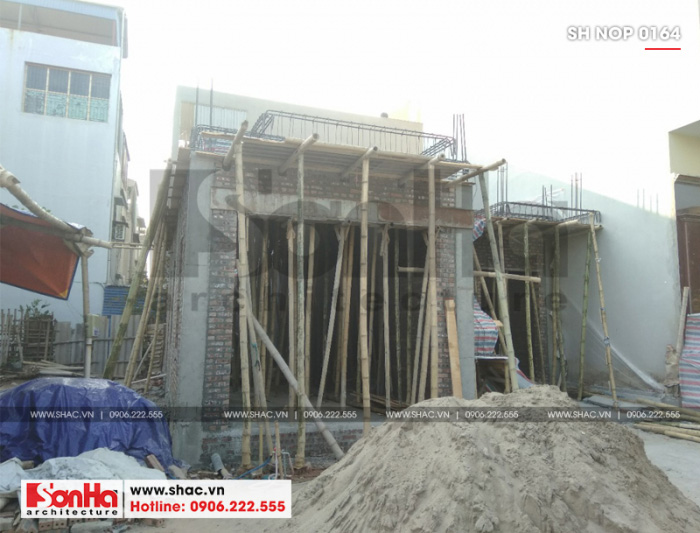 20 Ảnh thực tế thi công kiến trúc nhà ống bán biệt thự tại nam định sh nop 0164