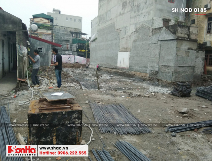 3 Ảnh thực tế thi công nhà ống hiện đại đẹp tại hà nam sh nod 0185