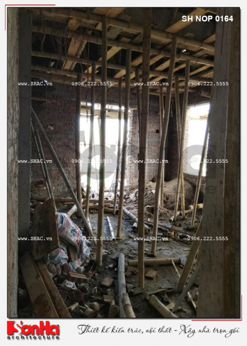 3 Ảnh thực tế thi công nhà ống phong cách châu âu tại nam định sh nop 0164