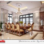3 Thiết kế nội thất phòng ăn biệt thự tân cổ điển khu đô thị vinhomes hải phòng