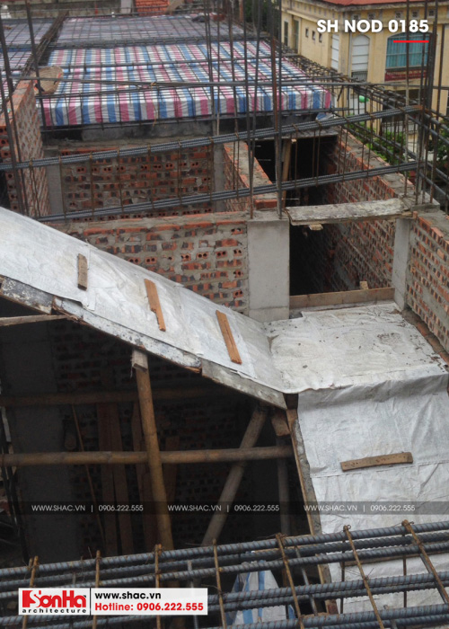 4 Ảnh thực tế thi công nhà ống hiện đại đẹp tại hà nam sh nod 0185