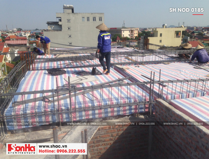 4 Ảnh thực tế thi công nhà ống hiện đại tại hà nam sh nod 0185