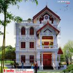 5 Thiết kế biệt thự pháp có sân vườn đẹp tại hưng yên sh btp 0122