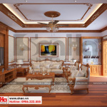 5 Thiết kế nội thất phòng khách nhà ống cổ điển đẹp tại nam định sh nop 0164