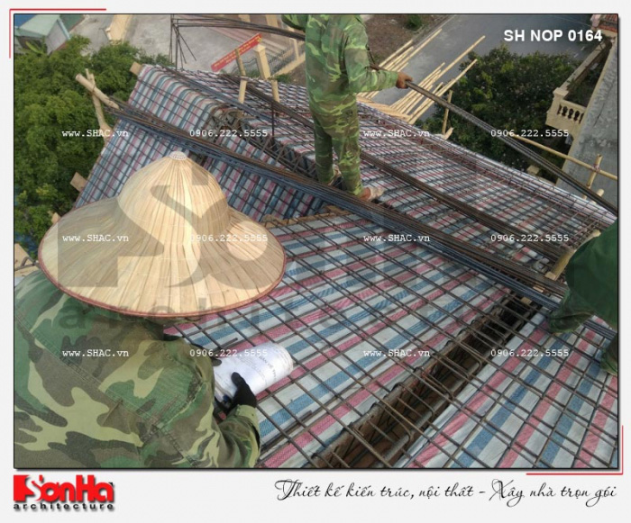 6 Ảnh thực tế thi công mái nhà ống phong cách châu âu tại nam định sh nop 0164