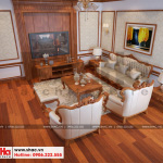 6 Mẫu nội thất phòng khách nhà ống pháp 4 tầng tại nam định sh nop 0164