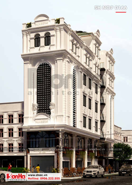 7 Thiết kế kiến trúc nhà ống kết hợp kinh doanh đẹp tại hải phòng sh nop 0166