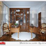 9 Thiết kế nội thất phòng đọc biệt thự tân cổ điển khu đô thị vinhomes hải phòng