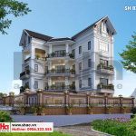 1 Thiết kế biệt thự hình chữ l kiến trúc tân cổ điển tại hải phòng sh btp 0123