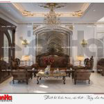 1 Thiết kế nội thất phòng khách biệt thự tân cổ điển khu đô thị vinhomes hải phòng