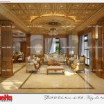 1 Thiết kế nội thất phòng khách biệt thự tân cổ điển khu đô thị vinhomes hải phòng