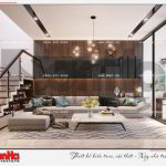 1 Thiết kế nội thất phòng khách nhà phố liền kề khu đô thị pg an đồng hải phòng