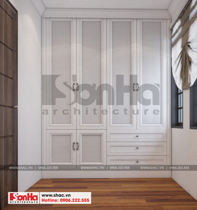 10 Mẫu nội thất khu thay đồ phòng ngủ 3 biệt thự tân cổ điển khu đô thị vinhomes hải phòng vhi 0001