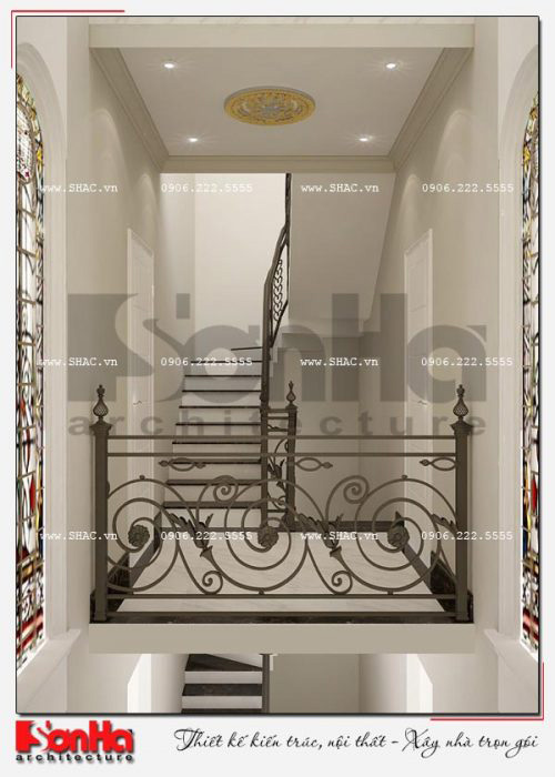 12 Mẫu nội thất sảnh thang biệt thự tân cổ điển khu đô thị vinhomes hải phòng