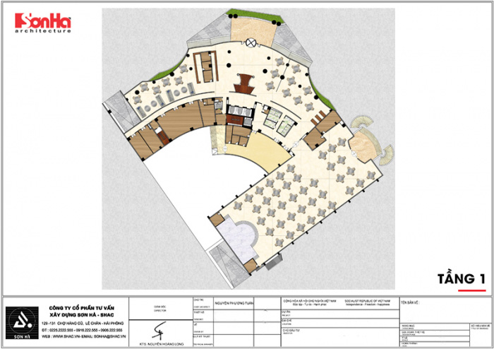 13 Mặt bằng công năng tầng 1 khách sạn 5 sao tại phú yên sh ks 0062