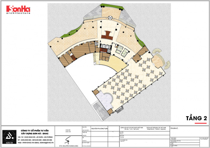 14 Mặt bằng công năng tầng 2 khách sạn 5 sao đẹp tại phú yên sh ks 0062