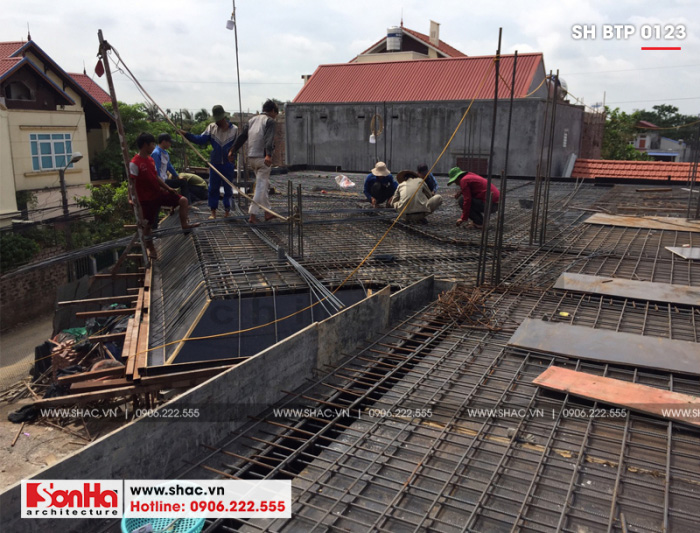 2 Ảnh thực tế thi công biệt thự pháp tại hải phòng sh btp 0123