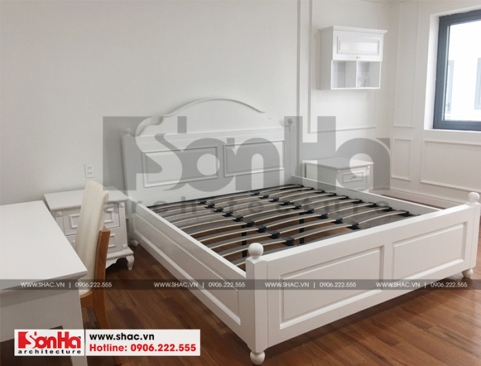 2 Ảnh thực tế thi công nội thất phòng ngủ tân cổ điển biệt thự liền kề khu đô thị waterfront hải phòng wfc 001