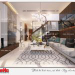 2 Mẫu nội thất phòng khách hiện đại nhà phố liền kề khu đô thị pg an đồng hải phòng