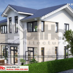 2 Mẫu thiết kế biệt thự hiện đại 2 tầng đẹp tại hải phòng sh btd 0066
