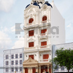 2 Mẫu thiết kế nhà ống giả biệt thự 5 tầng tại bắc ninh sh nop 0170